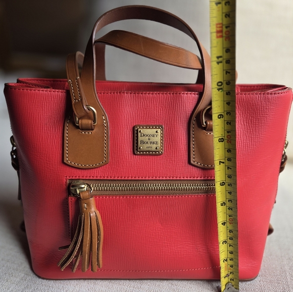Dooney & Bourke Pinkish-Red Leather Handbag - Picture 8 of 9